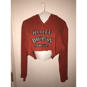Harley-Davidson Hooded cropped tee